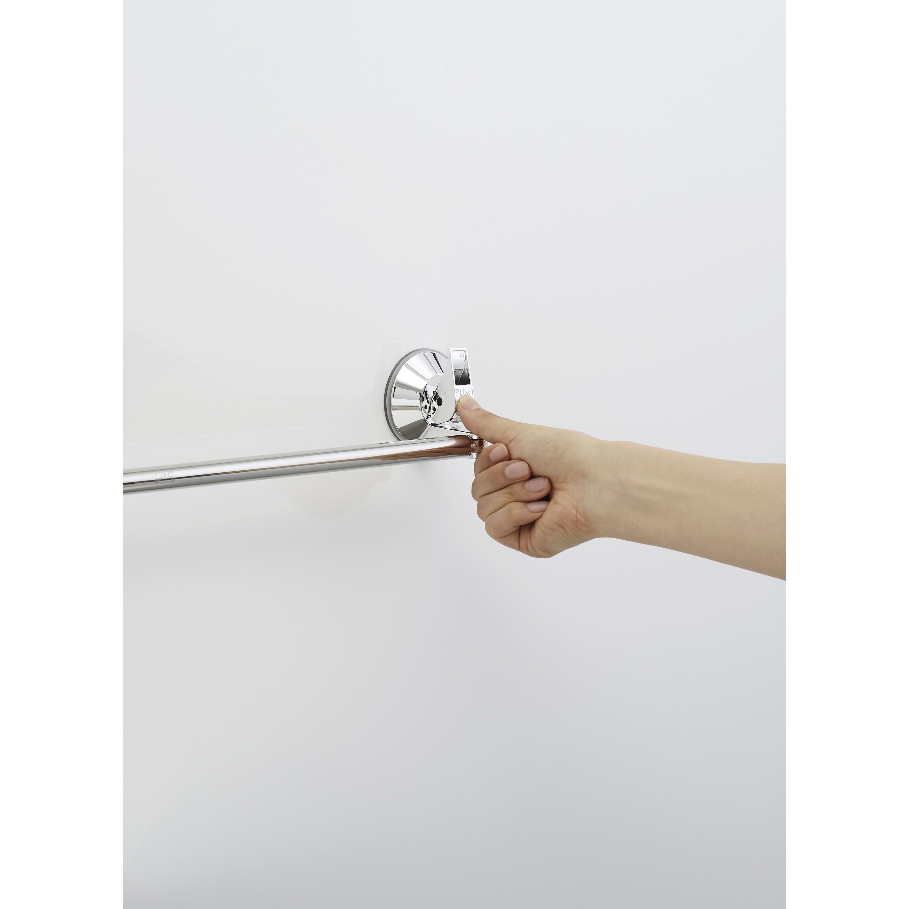 B00551 レバー式吸盤タオル掛け 伸縮 ステンレス 1個 LEC(レック