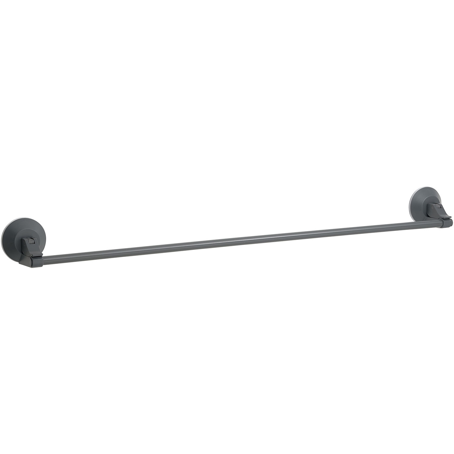 B00552 レバー式吸盤タオル掛け 70cm LEC(レック) グレー色 B00552