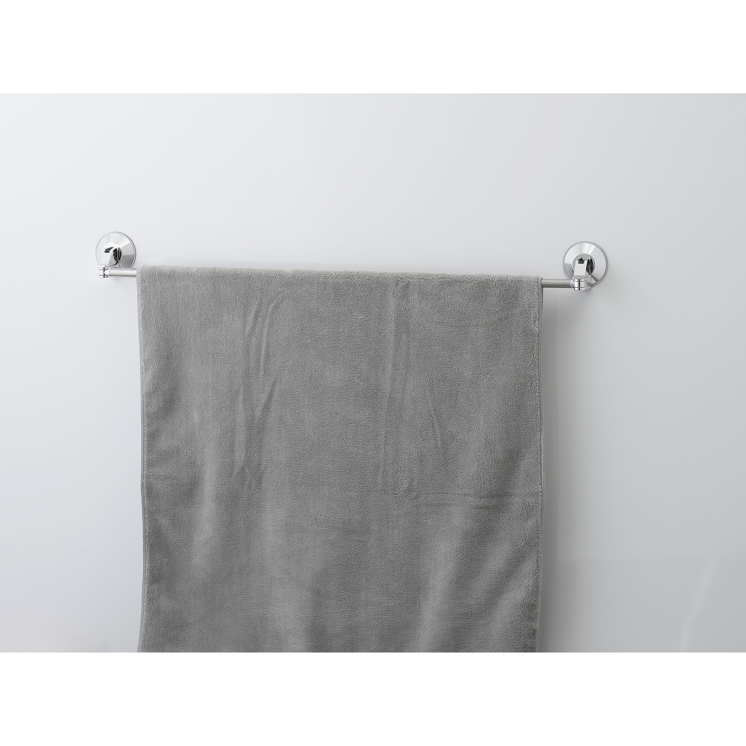 B00553 レバー式吸盤タオル掛け 伸縮 ステンレス 1個 LEC(レック