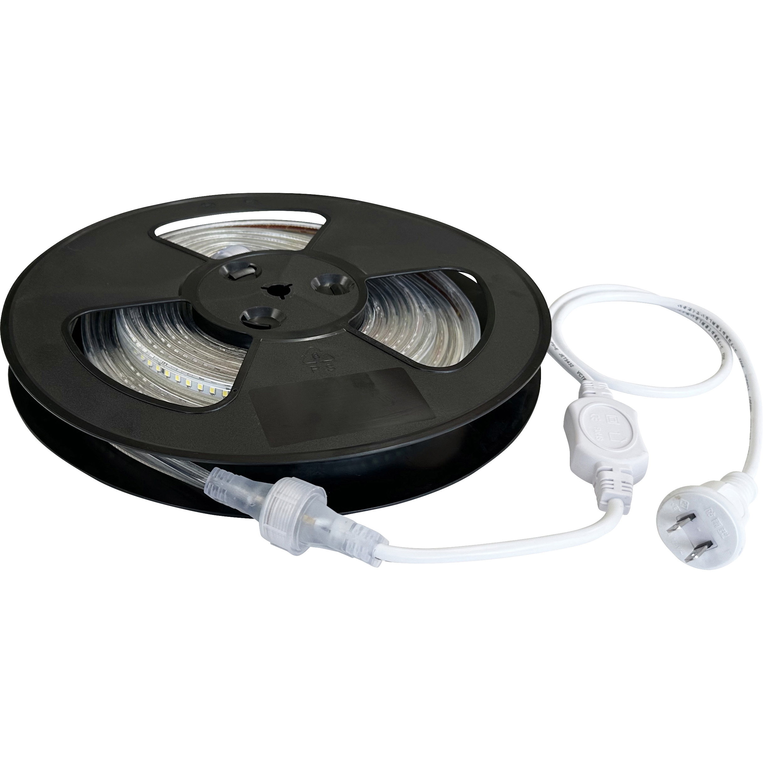 FRL-W5M LEDロープライト 白 5m(電源付き) 1巻 富士倉 【通販モノタロウ】