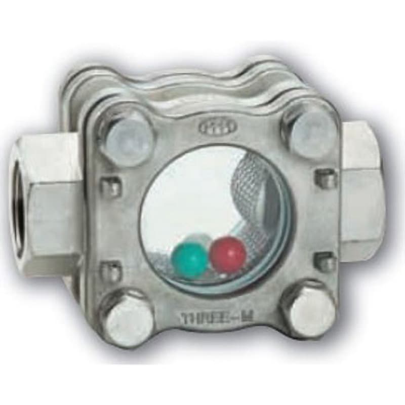 10SGL-2-13A 捻込サイトグラス ボール入 スリーエム工業 ねじ込み形 材質(本体)SCS13A 最高使用圧力1MPa 呼び径(B)3/4  10SGL-2-13A