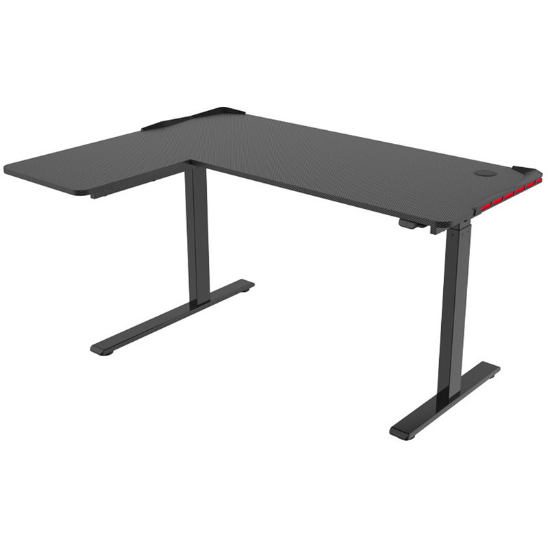 GT1LJA 電動昇降 ゲーミングデスク FlexiSpot ブラック 幅1406mm