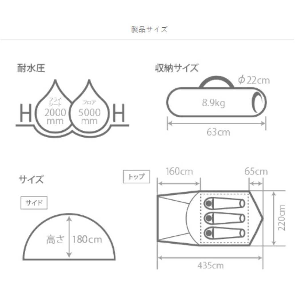 T3-623-KH ザ・テント DOD(ディーオーディー) タン / カーキ色 【通販