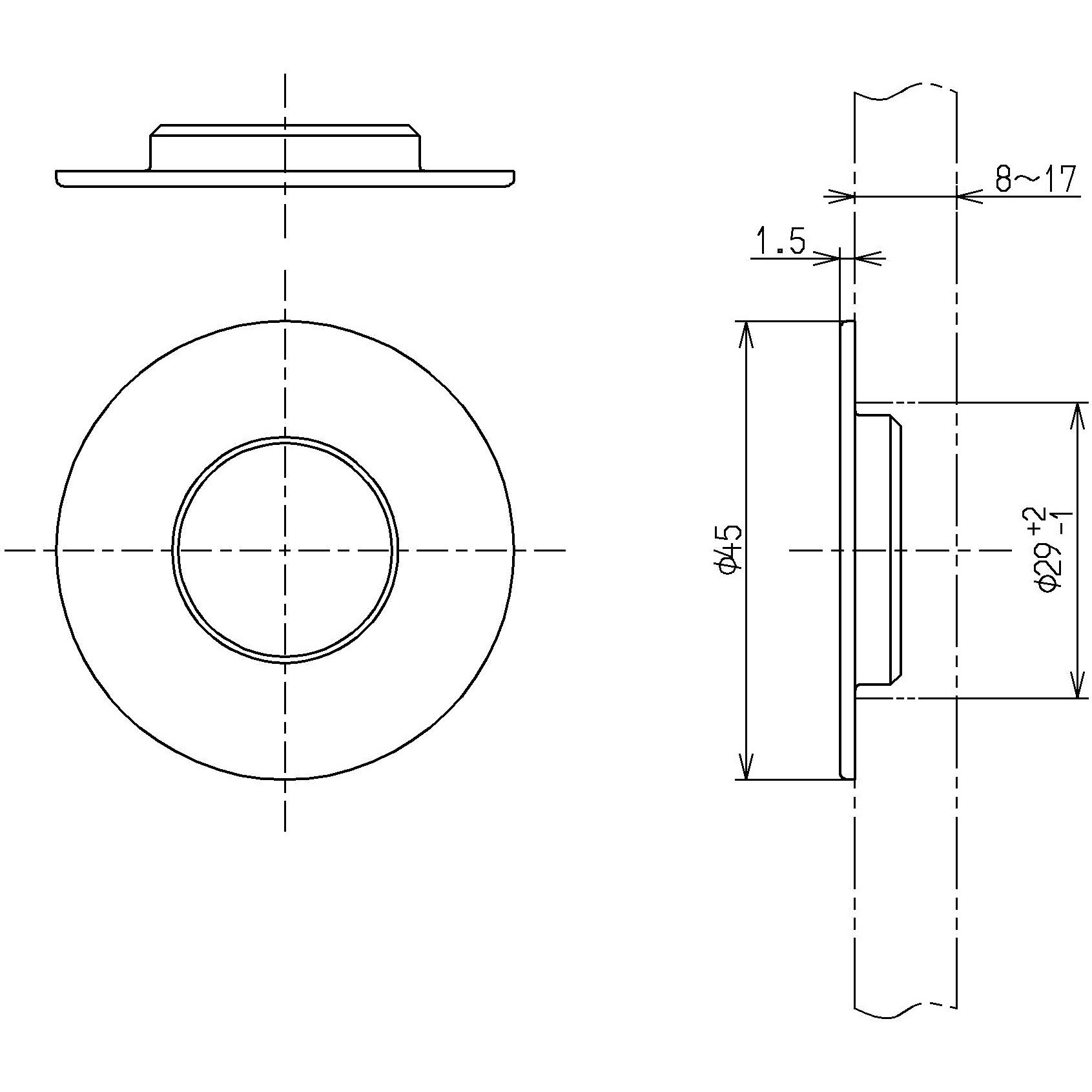 THD92 アダプター(Φ29用) 1個 TOTO 【通販モノタロウ】