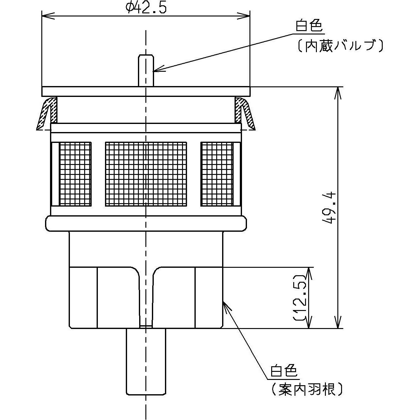 THJ27A ピストンバルブ部(TV560型・TV660型他用、水道水・再生水共用) 1個 TOTO 【通販モノタロウ】