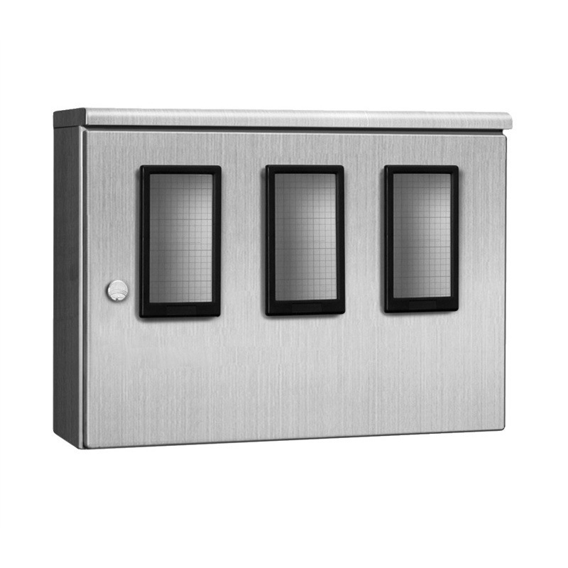 SMO300 ステンレス製ヘアライン引込計器盤用キャビネット SMO 河村電器産業 クリアー塗装色