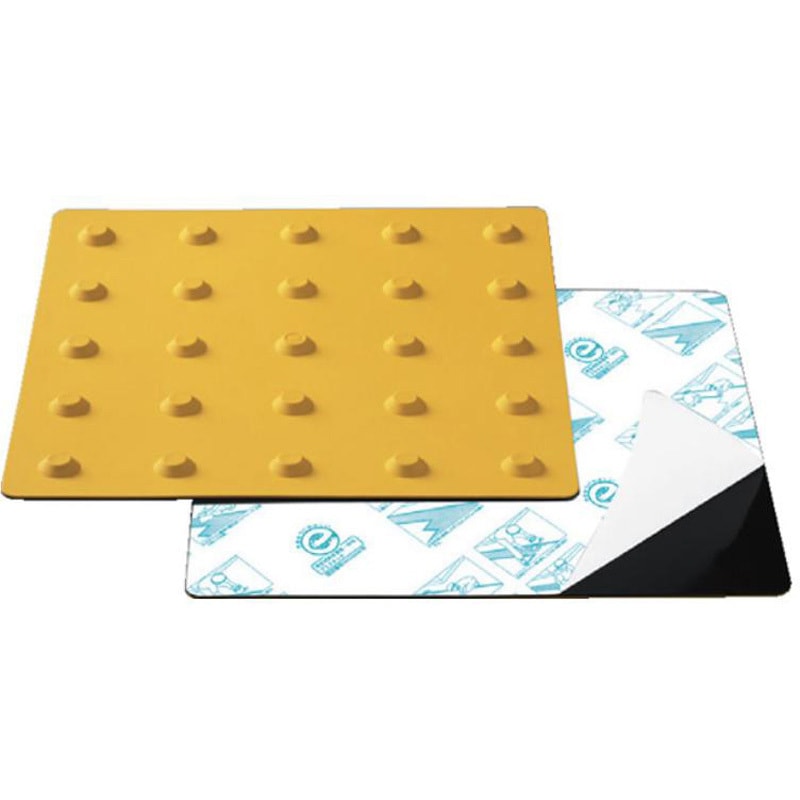 SM300-JED エコ点字タイル のり付タイプ 警告(点状) 再生樹脂製 安全交通試験研究センター 屋内/屋外兼用