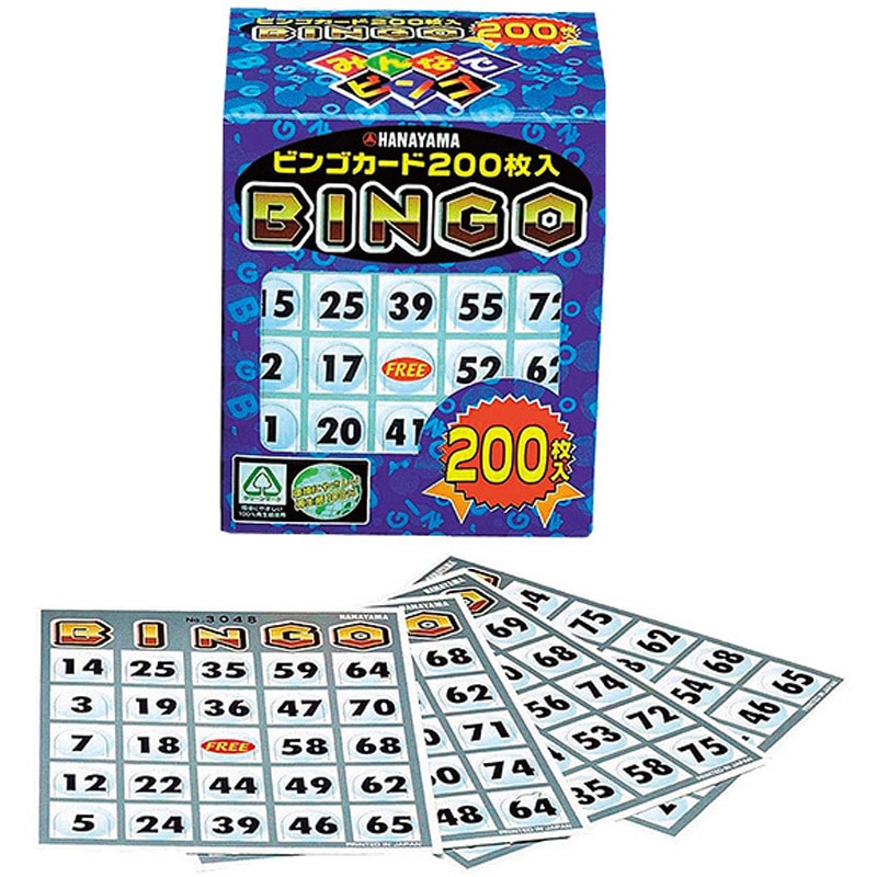 XT8-0136 ビンゴカード200 ハナヤマ 1パック XT8-0136 - 【通販