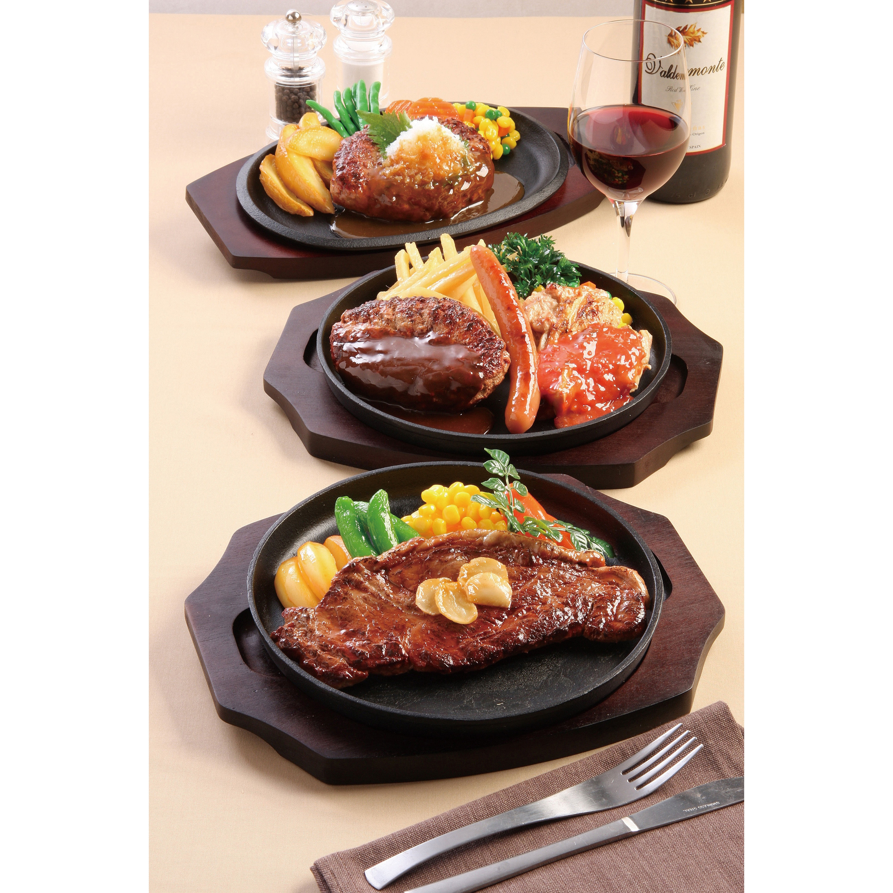 03-01 和風ハンバーグ 食品サンプル(洋食レストラン) 1点 いわさき