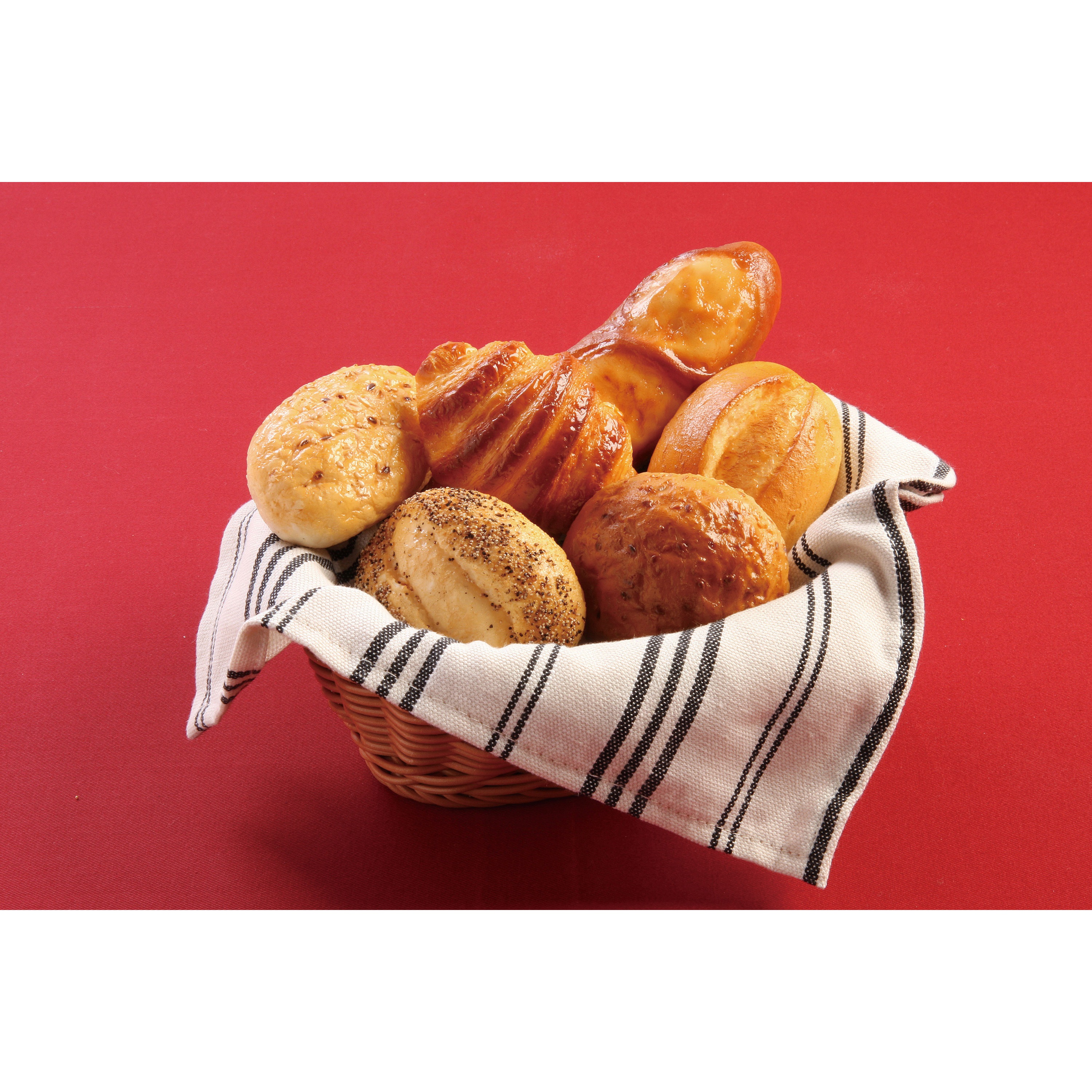 04-11 パン盛合せ(6種) 食品サンプル(パスタ・ピザ) 1点 いわさき