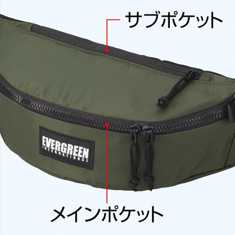 ブラック E.G.2WAYスリングバッグ EverGreen INTERNATIONAL ブラック色
