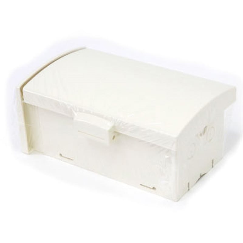 プラボックス 野外用 木製基盤 ABSドア付 クリーム