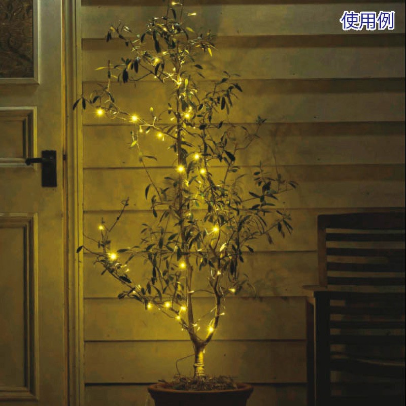 TG5-1003FG 防滴100球LEDフラッシュライト(ゴールド) アルファ[販促] 全長8m  TG5-1003FG loantap.thearks.in