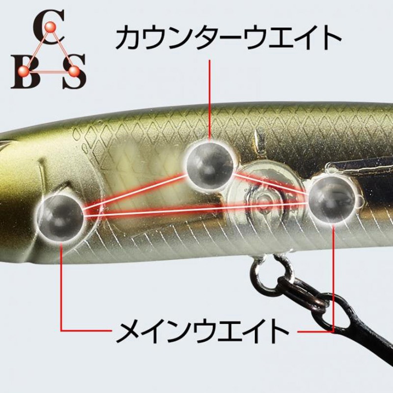 402ハーフスケルトンワカサギ M-1 インスパイアミノー EverGreen