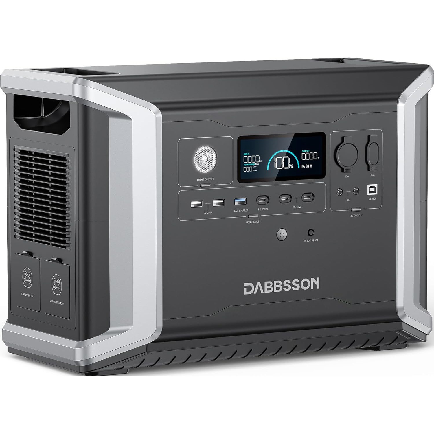 DBS2300Plus Portable Power Station DABBSSON バッテリー容量2330Wh 質量26.2kg 寸法432×254.5×303.5mm  DBS2300Plus