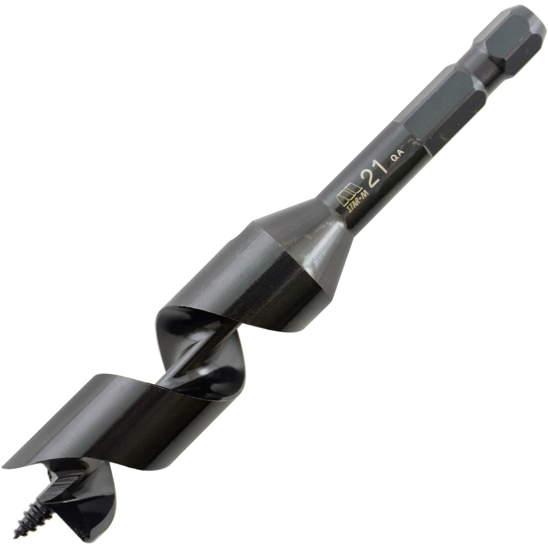21 木工用先溝G型ショートビット スターエム 普通鋼製 ドリル径21mm軸