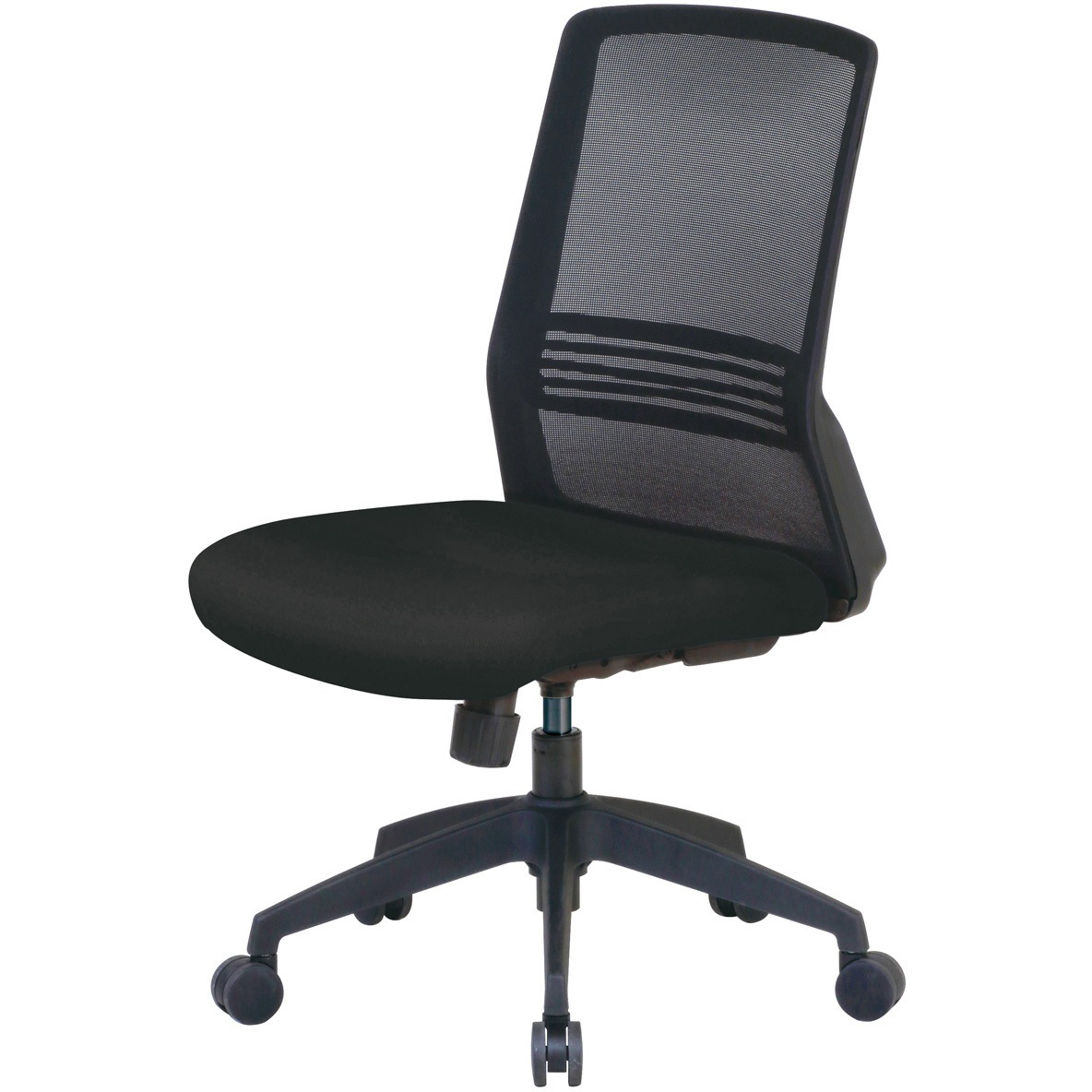 CK02(BK) オフィスチェアメッシュ張り 弘益 キャスターあり ブラック色