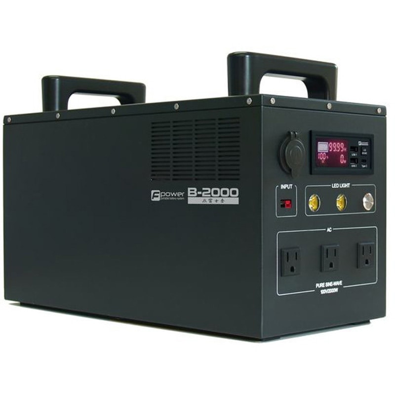 B-2000 ポータブルバッテリーB 富士倉 定格出力2000W 【通販モノタロウ】