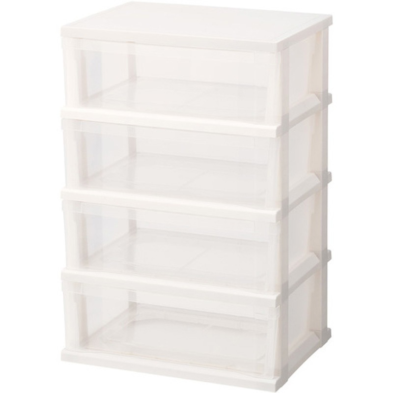 110014713 ストッカーワイド組立式 4段 TENMA(天馬) 容量26(引出し)L