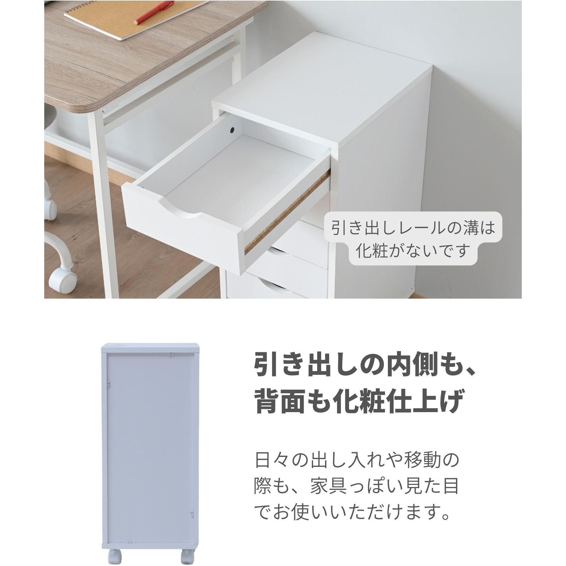 CTC-6DW(WH) 書類チェスト YAMAZEN(山善) ホワイト色 収納サイズA4