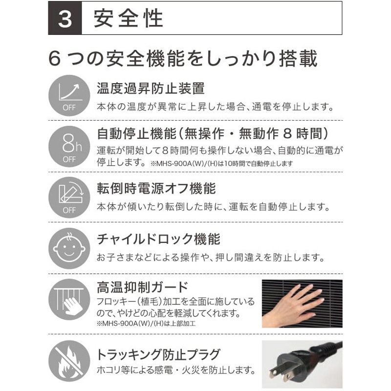 MHS-700(K) 遠赤外線ヒーター マイヒートセラフィ キャスター MHS-700(K) 遠赤外線ヒーター マイヒートセラフィ キャスター