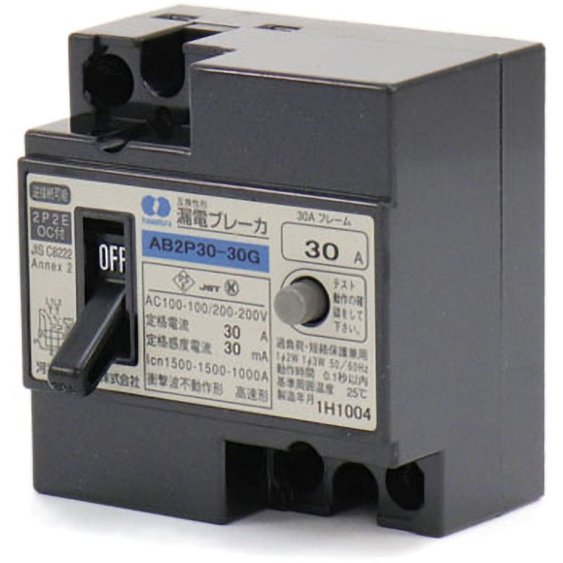 AB2P30-30G 漏電ブレーカ(JIS互換性形) 河村電器産業 フレーム(AF)30 