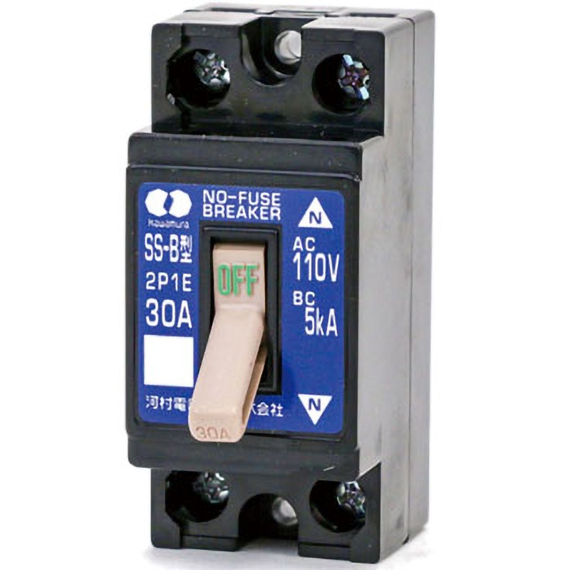 ノーヒューズブレーカ SS 河村電器産業 配線用遮断器本体 【通販