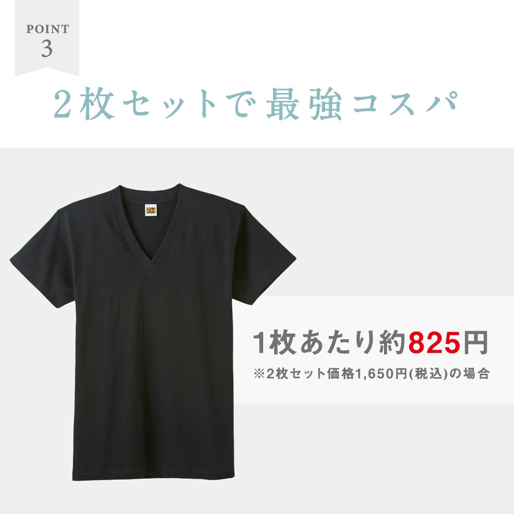 楽天市場】ホーキンス Vネック 天竺 Tシャツ 2枚セット メンズ