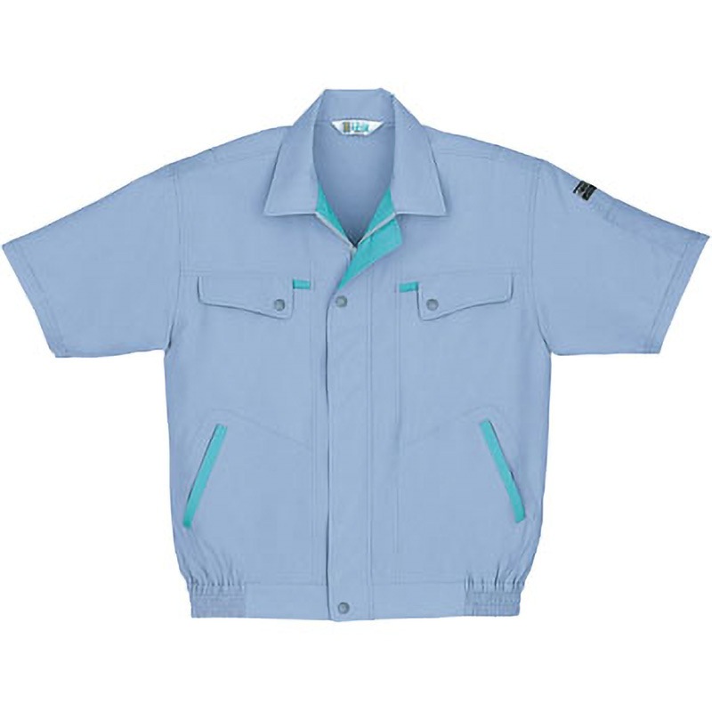 925 925 半袖ブルゾン 自重堂 リバーセルトロ ライトブルー色 5L 6,429円