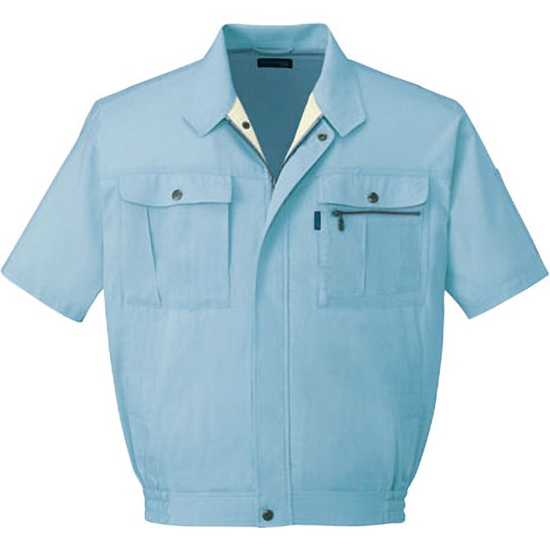 46010 46010 半袖ブルゾン 自重堂 VPパルパートロ ミストブルー色 6L