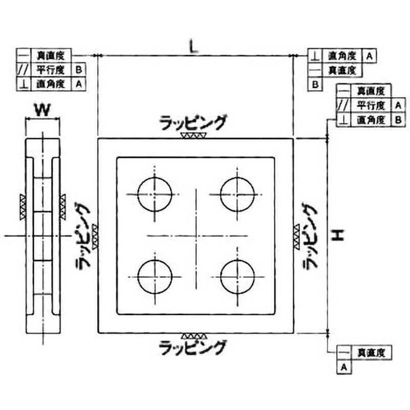 間の楔 （ あいのくさび ）　設定資料 制作資料　約５７枚 GC-1001 超精密石製マスターアングル 大菱計器製作所 精度側面