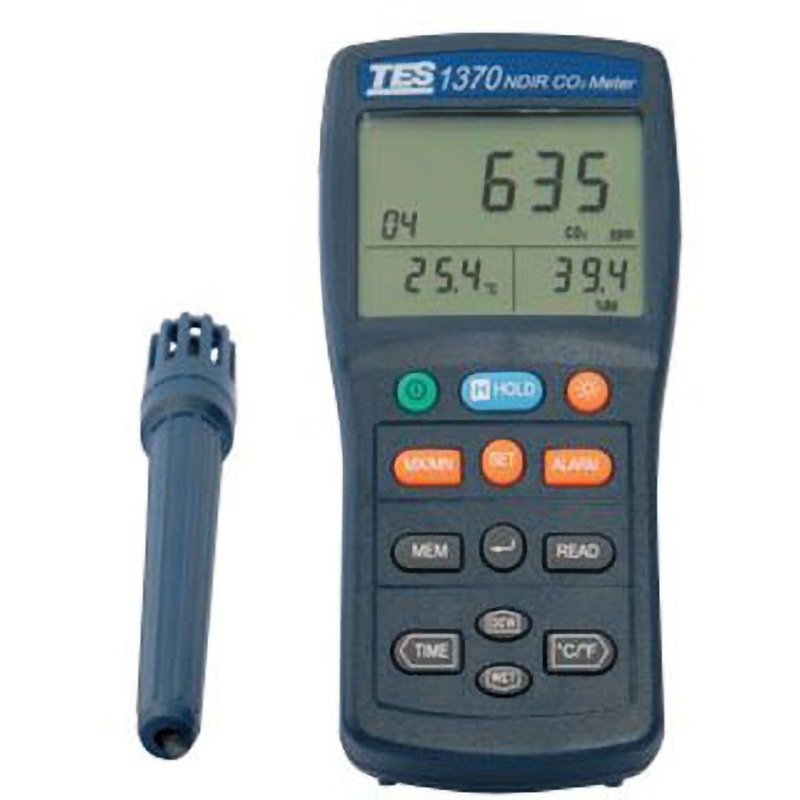 TES-1370 データロガーCO2測定器 1個 A-Gas Japan(旧:FUSO) 【通販モノタロウ】