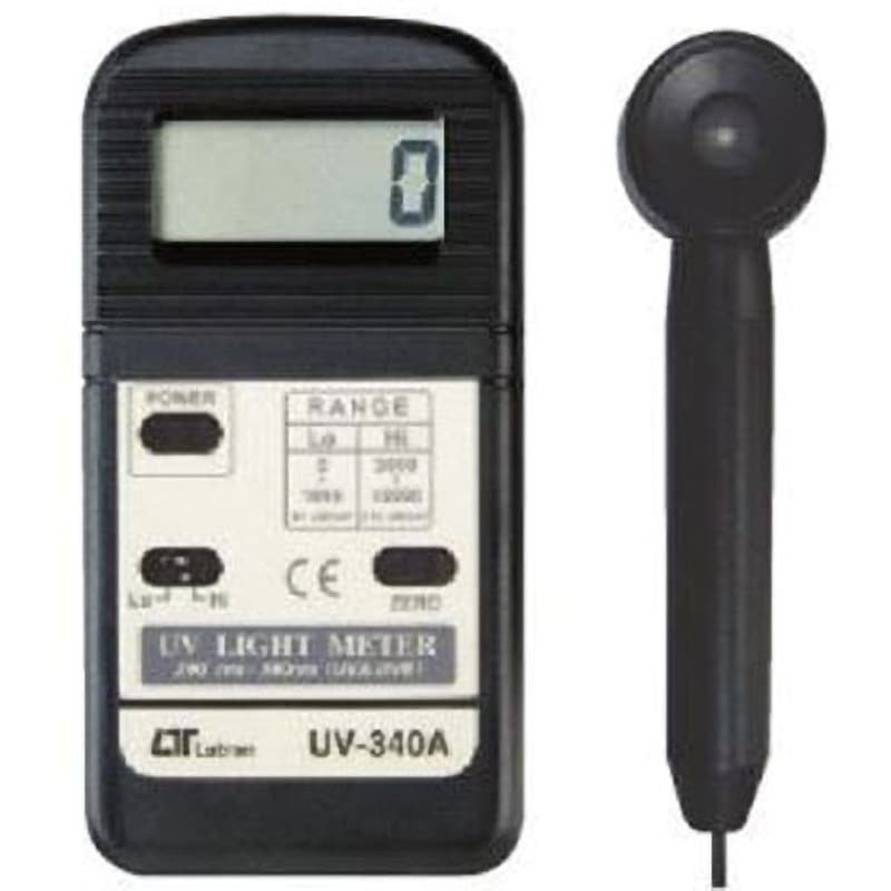 UV-340A デジタル紫外線強度計(UVA/UVB) A-Gas Japan(旧:FUSO) コード長1m 1個 UV-340A