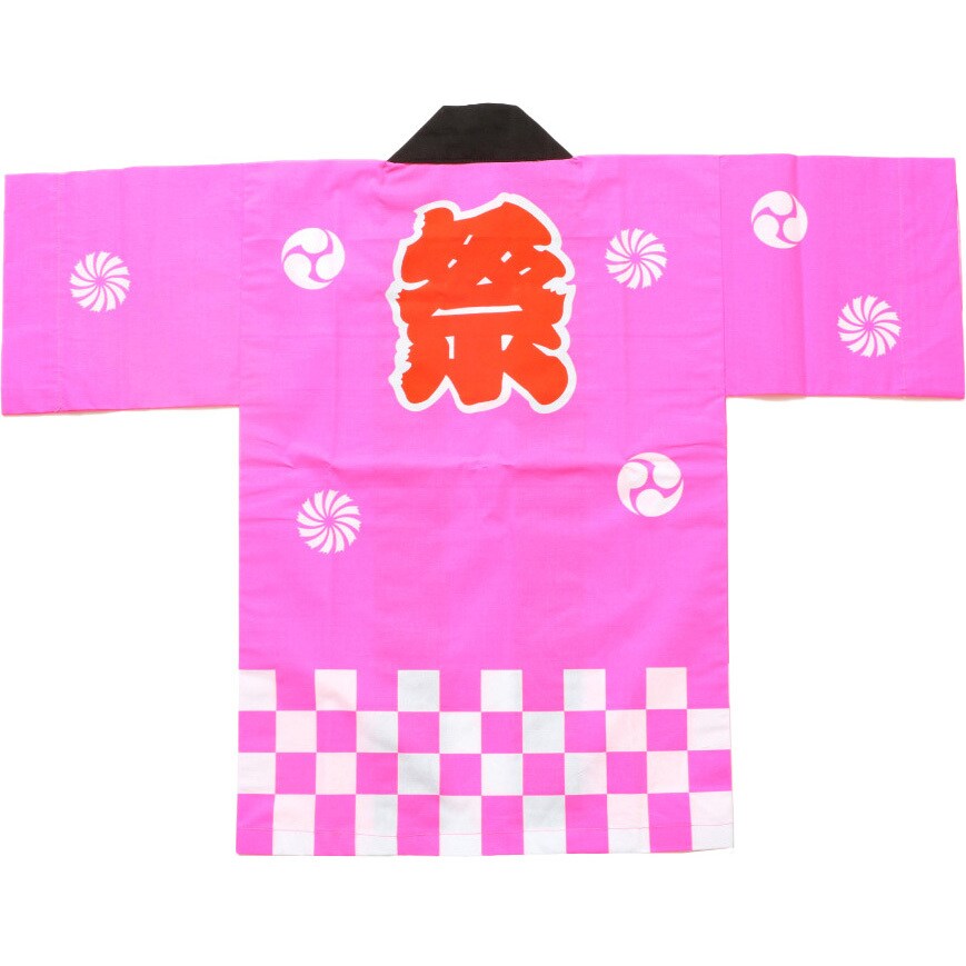 法被の既製品が安い【6002】黄黒に祭と熨斗の子供法被を激安通販