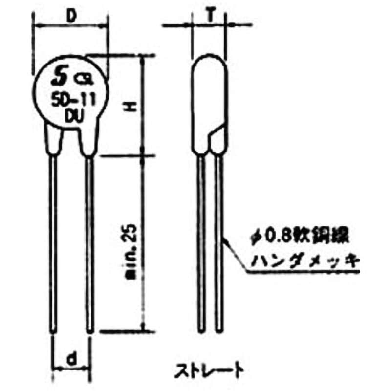 5D-11 パワーサーミスタ Dタイプ SEMITEC 1パック(10個) 5D-11 - 【通販モノタロウ】