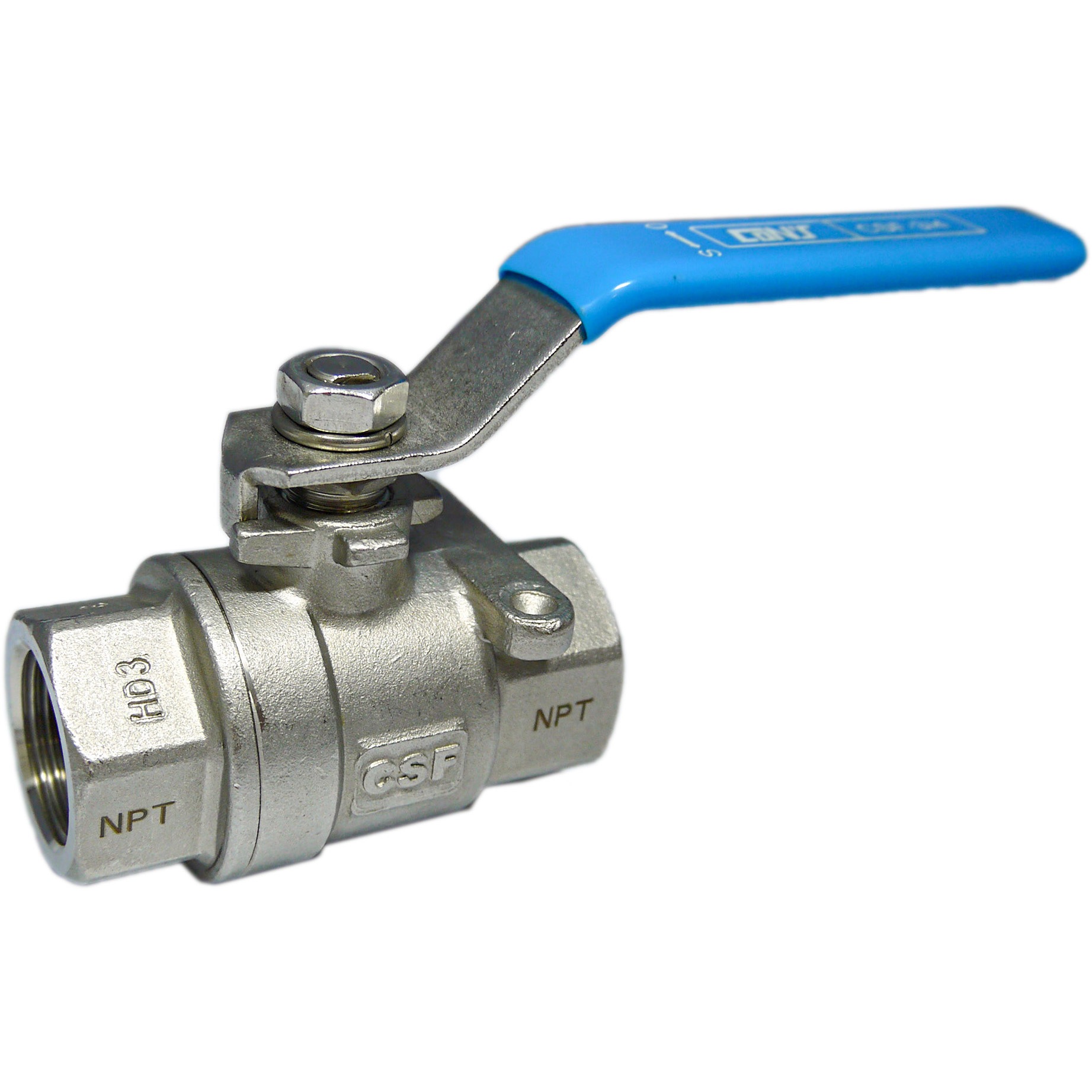 inoc ねじ込みボールバルブ 全長124mm 呼び径(A)50 ( 316SFVM50A 