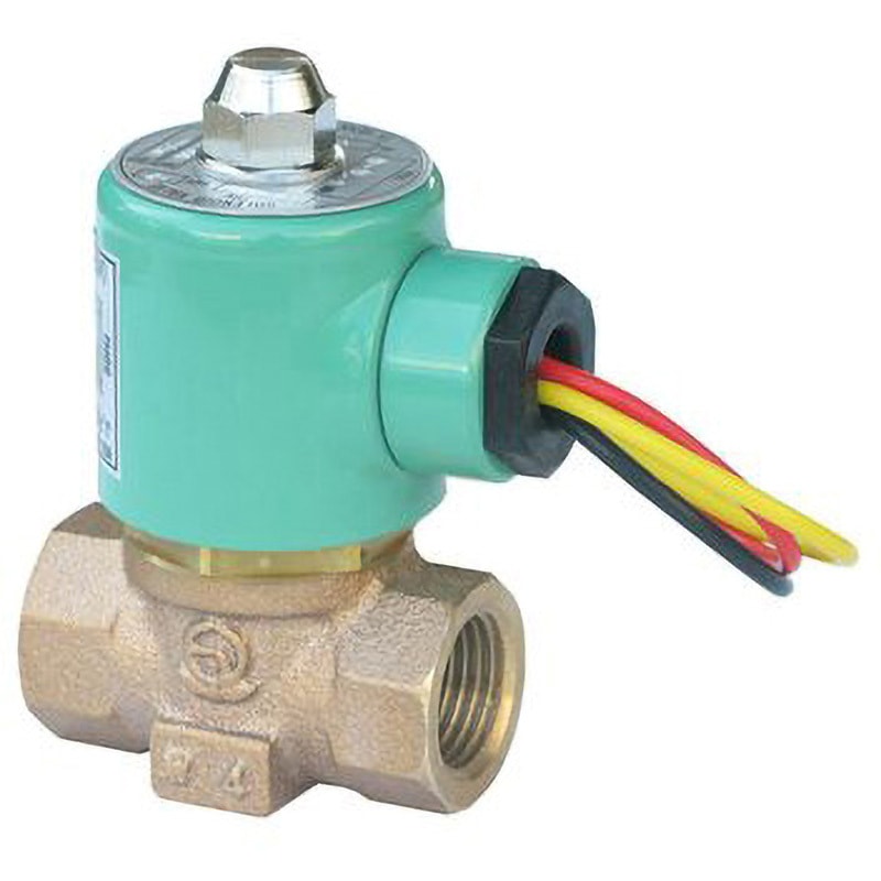 DS10-JH1 電磁弁 DS-10型 ベン 材質(本体)CAC406 ねじ込み形形 水・空気・油(灯油・軽油程度) 100V 呼び径(B)3/8  DS10-JH1