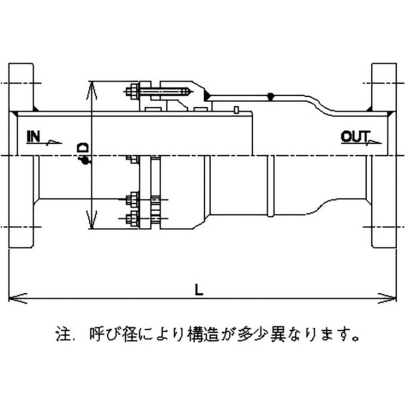 JS6HF-N スリーブ形伸縮管継手 JS-6HF型(1.0MPa、伸縮量200mm) ベン 呼び径100A - 【通販モノタロウ】