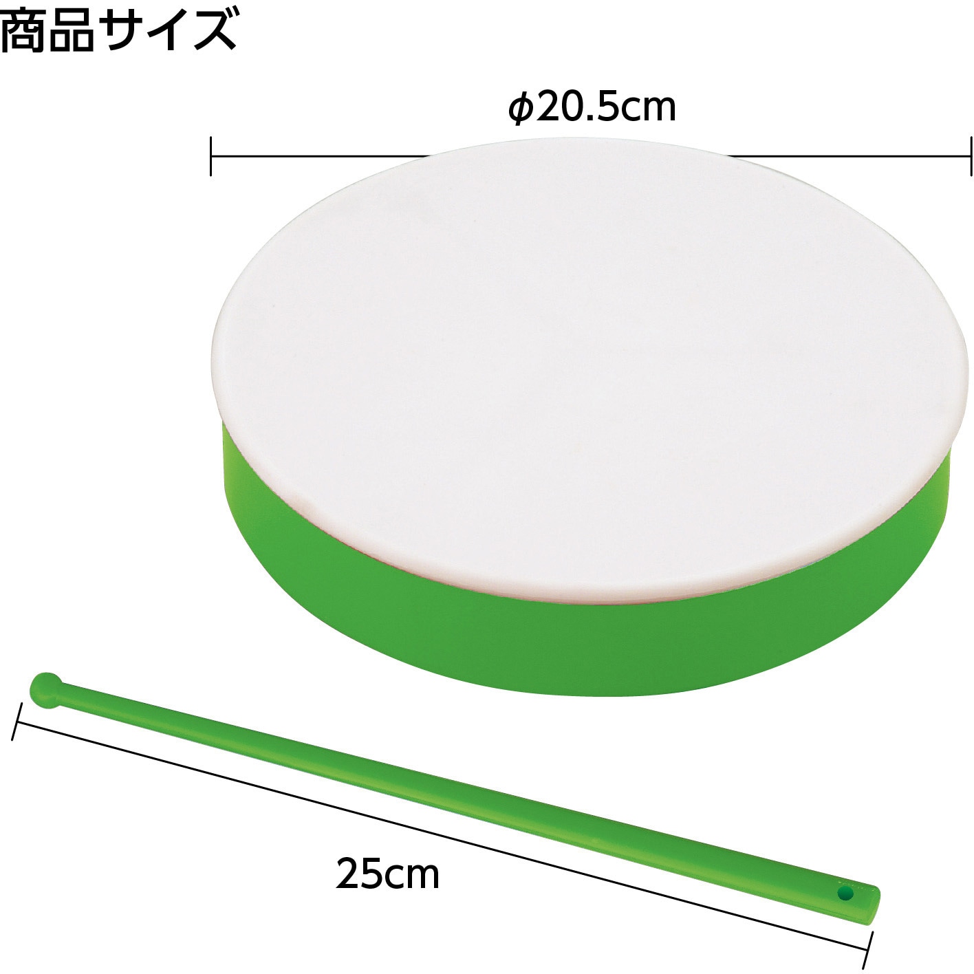 2913 プラ製たいこ J アーテック[学校教材・教育玩具] 緑色 【通販