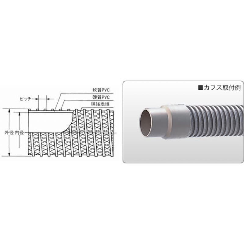 TACダクト糸入り 内径32mm外径40mm長さ50m 21149-032 50m