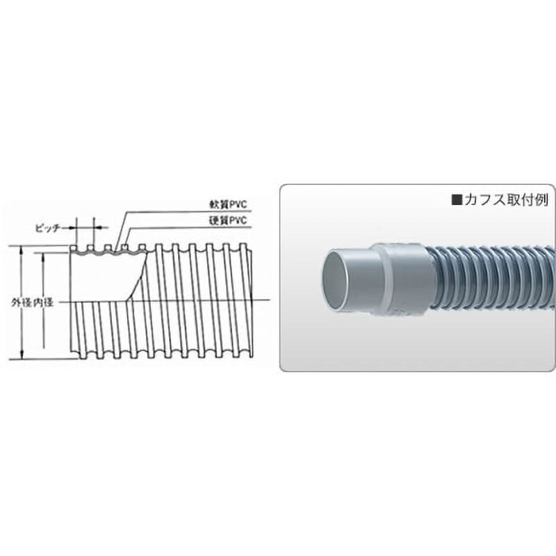 TACダクトD 内径151.4mm外径162mm長さ3m 21101-150 3m