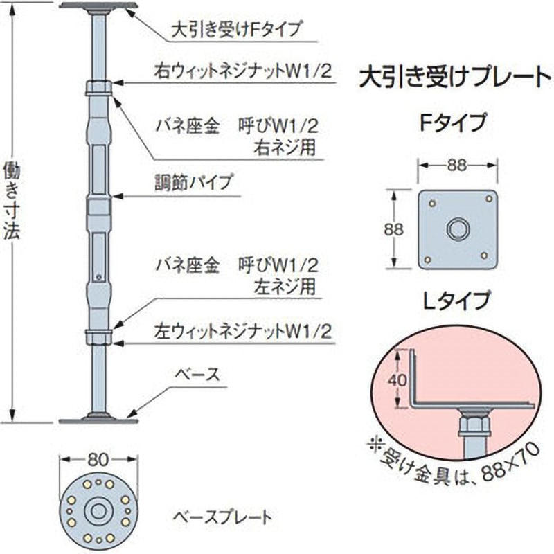 AA4917 スチール束New〈ジャッキー〉 Lタイプ 1本 タナカ 【通販