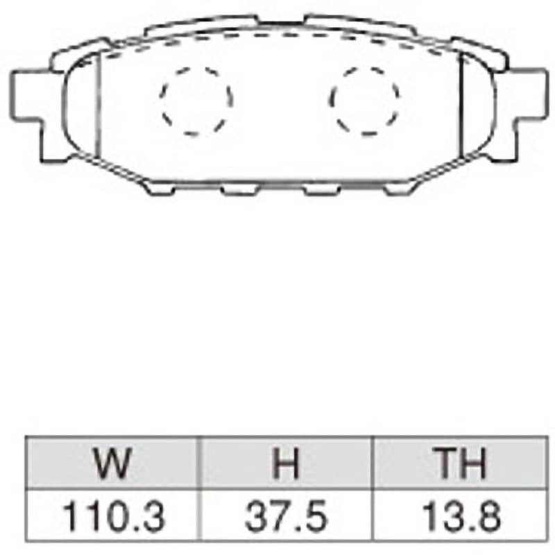 EC-365089 ブレーキパッド(ECタイプ) DIXCEL(ディクセル) 1セット(4枚