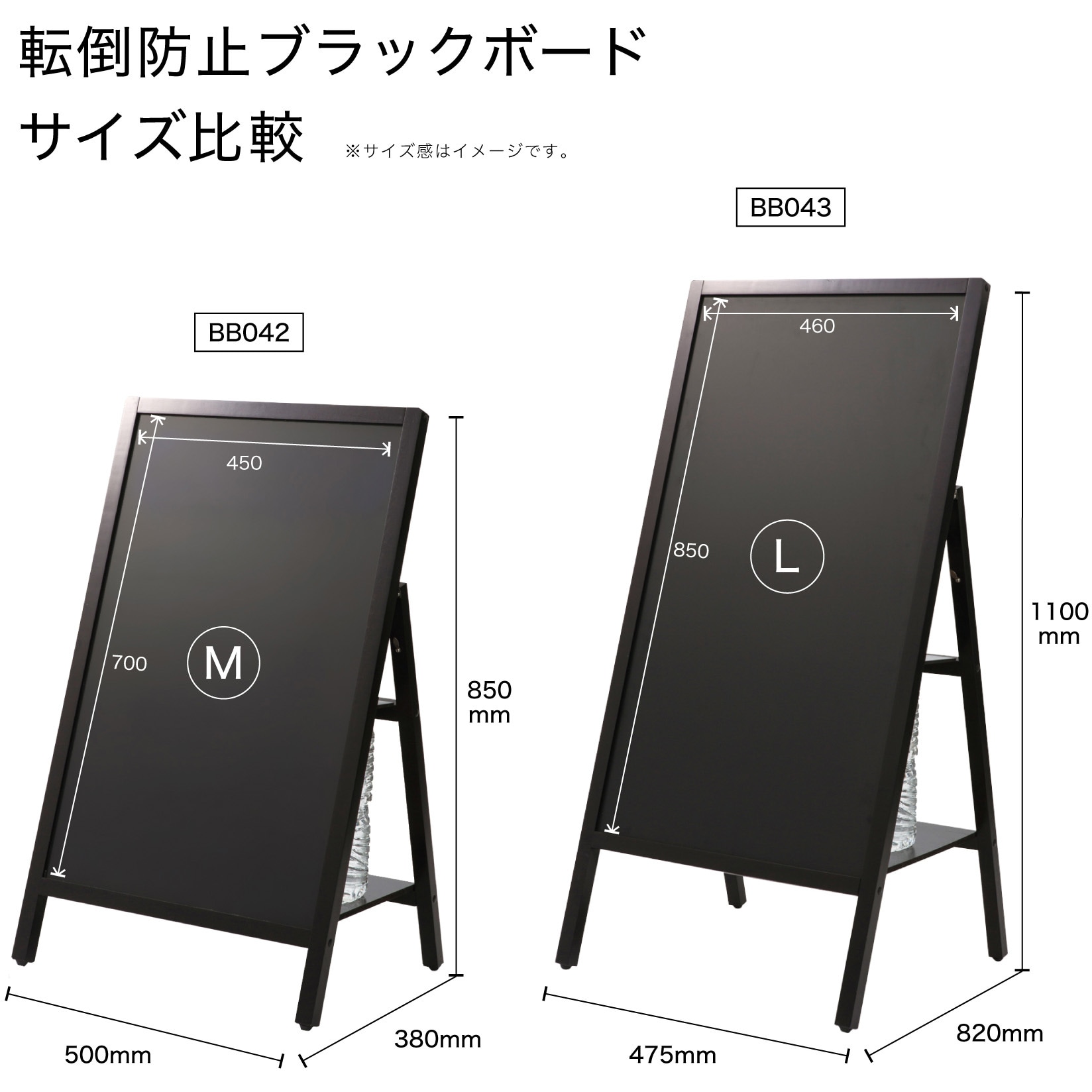 BB043 転倒防止スタンドボード片面 1台 Asmix(アスカ) 【通販モノタロウ】
