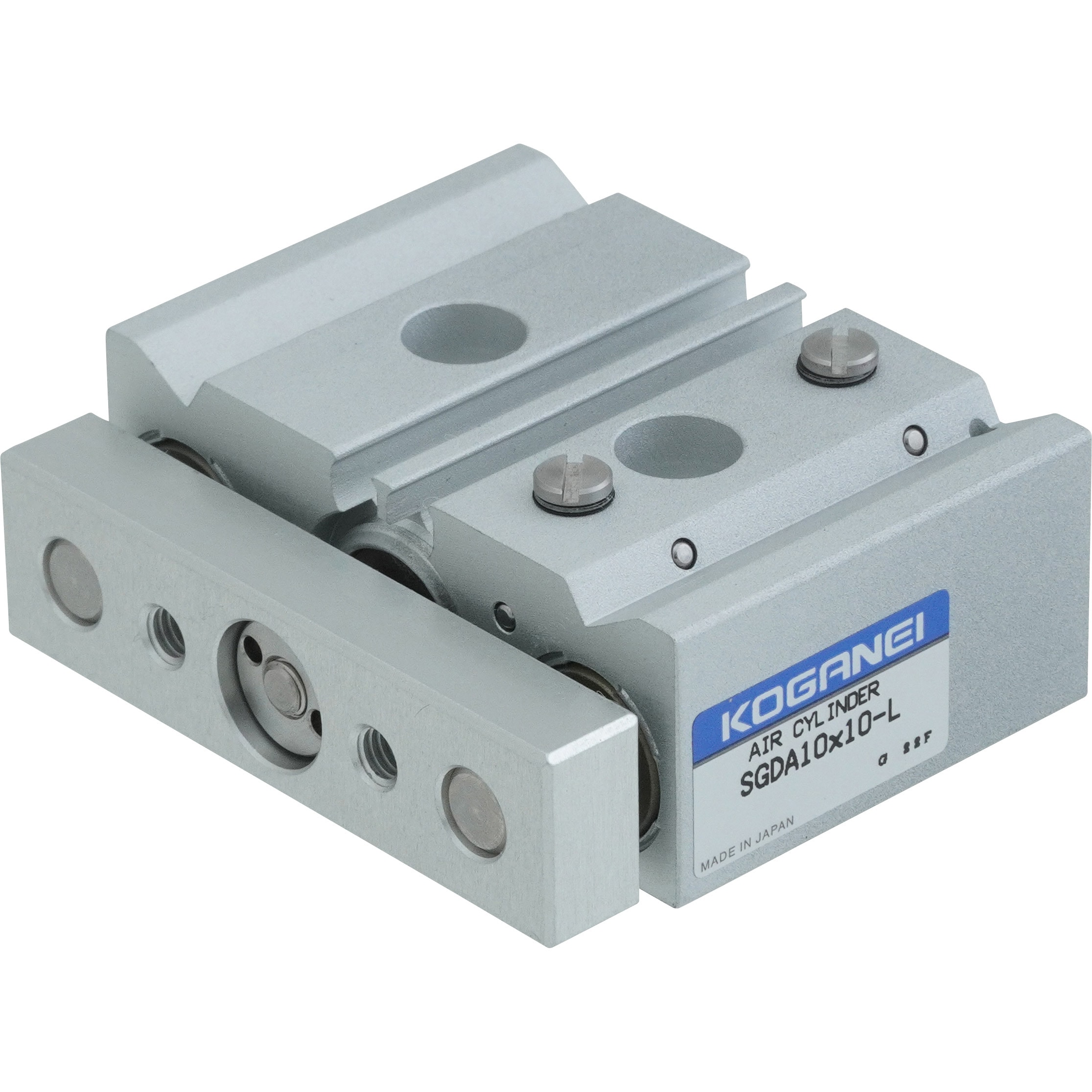 SGDA10X10-L ガイド付ジグシリンダ 複動形 Φ6・Φ8・Φ10 SGDA10シリーズ コガネイ ストローク10mm