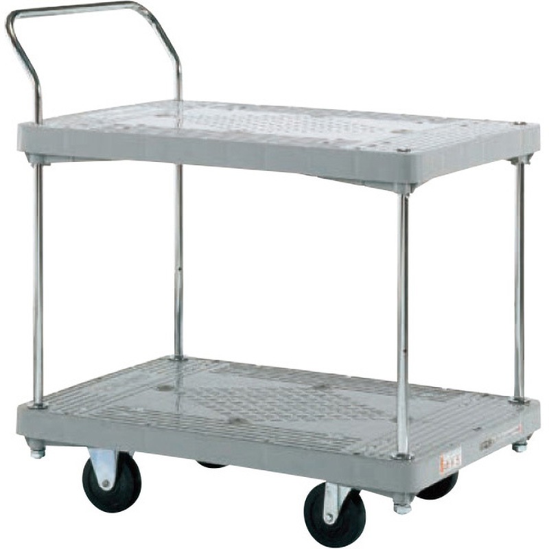 MHN-12 樹脂ハンドカー(2段片袖タイプ) サカエ 荷台幅505mm荷台奥行800mm  MHN-12