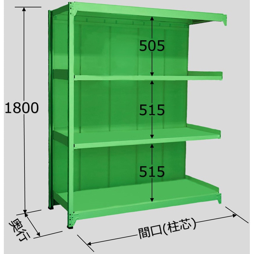 サカエ ラークラック(150KG/段・連結・高さ1800MM・4段) RL-1724R