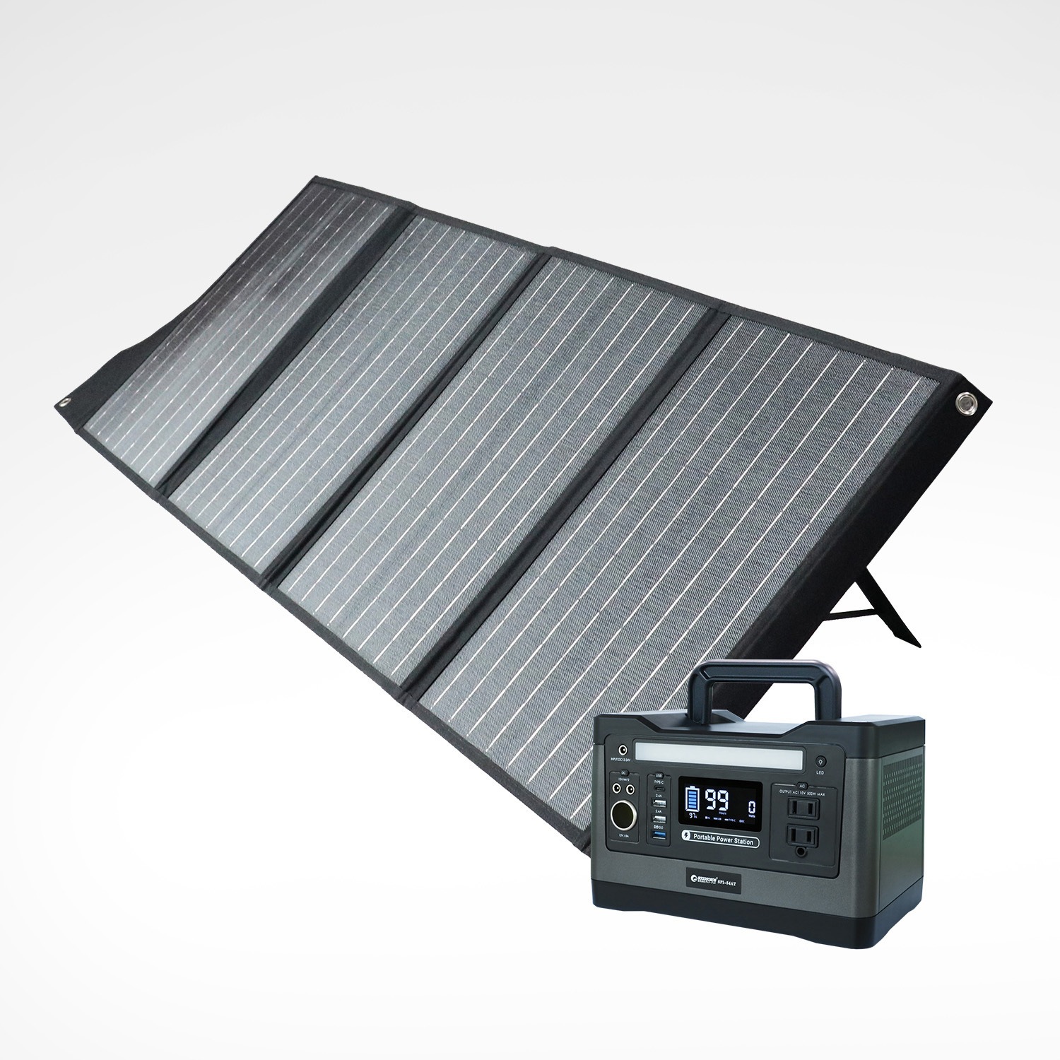 TYH-120WA 折畳みソーラーパネル 120W 3.5mのDCコード付 停電時も使える太陽光発電機 1台 GOODGOODS(グッド・グッズ) 【通販モノタロウ】