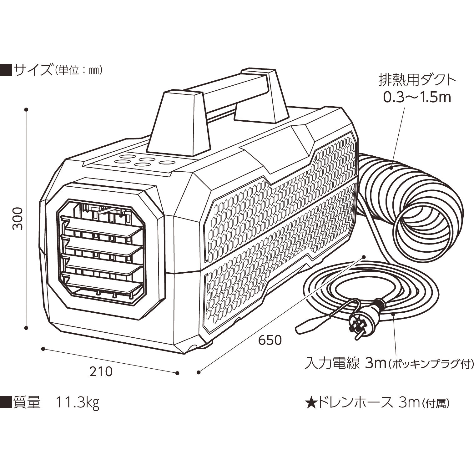 YNC-A160 ポータブルスポットクーラー カンゲキくん 1台 日動