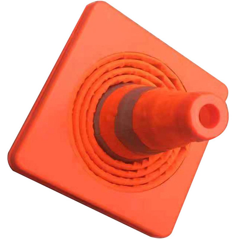 10869 伸縮式カラーコーン セーフラン安全用品 質量0.6kg 高さ450mm 1